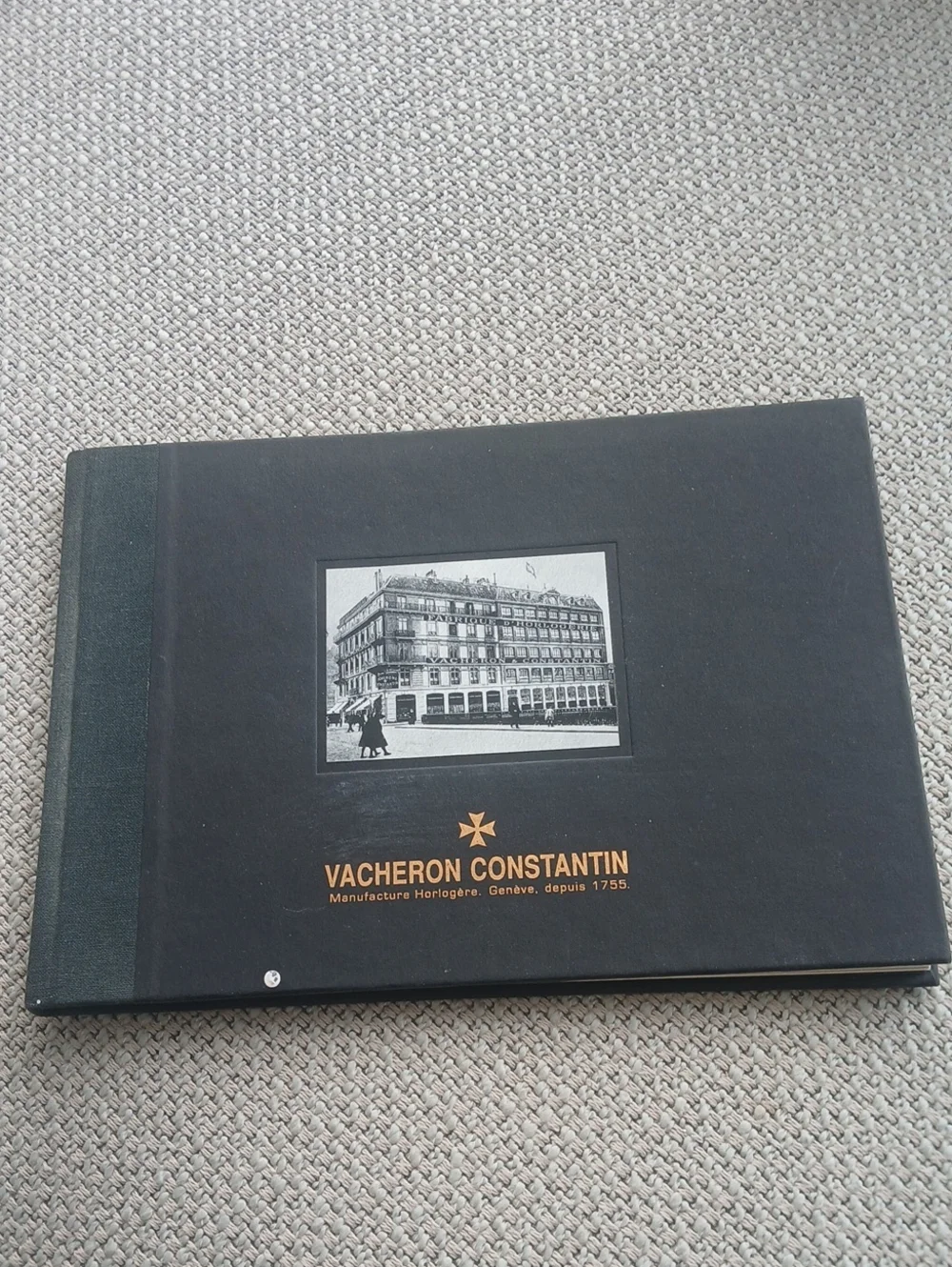 Vacheron Constantin Black Hardcover Book with Gold Logo